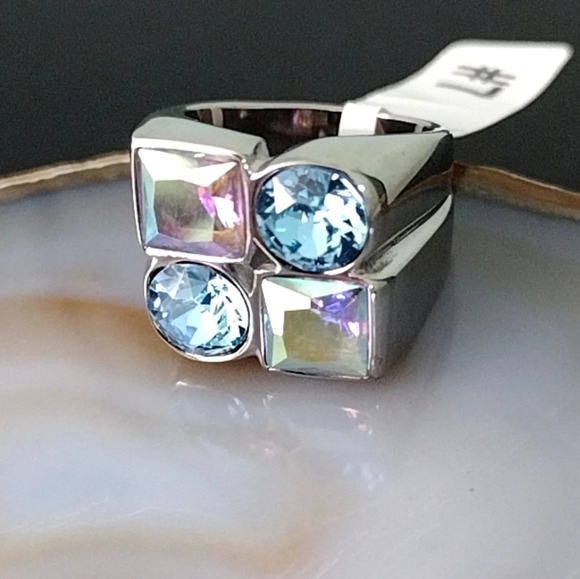 Women's Chunky Statement Cocktail Ring | Size 7 | Stainless Steel - Picture 7 of 17